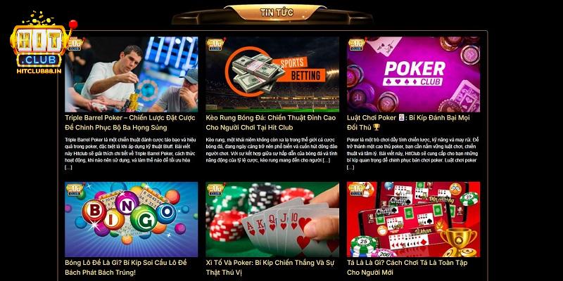Tin tức HITCLUB cập nhật các thông tin nhằm hỗ trợ người chơi có trải nghiệm tốt nhất